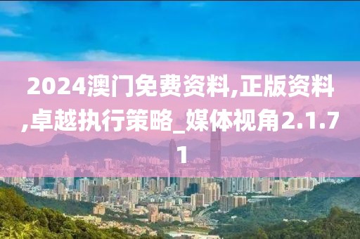 2024澳门免费资料,正版资料,卓越执行策略_媒体视角2.1.71