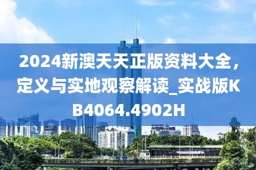 2024新澳天天正版资料大全，定义与实地观察解读_实战版KB4064.4902H