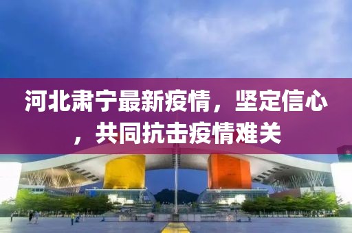 河北肃宁最新疫情，坚定信心，共同抗击疫情难关