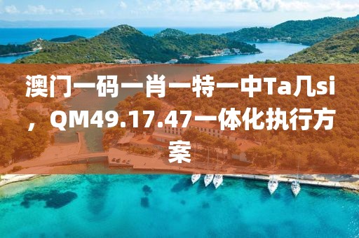 澳门一码一肖一特一中Ta几si，QM49.17.47一体化执行方案