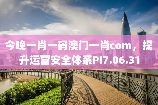 今晚一肖一码澳门一肖com，提升运营安全体系PI7.06.31