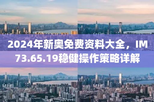 2024年新奥免费资料大全，IM73.65.19稳健操作策略详解