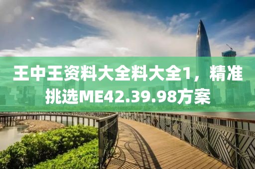 王中王资料大全料大全1，精准挑选ME42.39.98方案