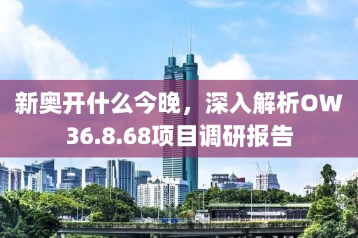 新奥开什么今晚，深入解析OW36.8.68项目调研报告