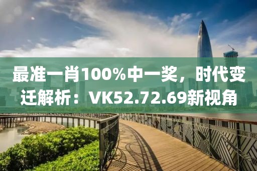 最准一肖100%中一奖，时代变迁解析：VK52.72.69新视角