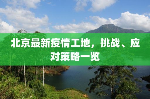北京最新疫情工地，挑战、应对策略一览