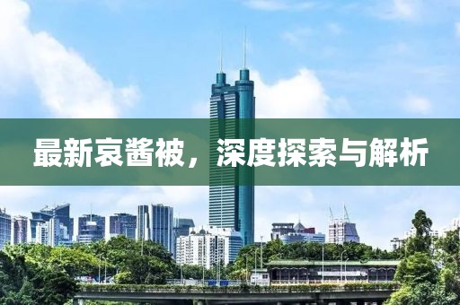 最新哀酱被，深度探索与解析