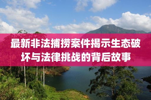 最新非法捕捞案件揭示生态破坏与法律挑战的背后故事