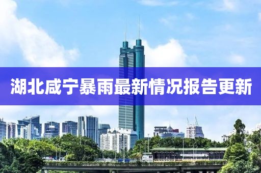 湖北咸宁暴雨最新情况报告更新