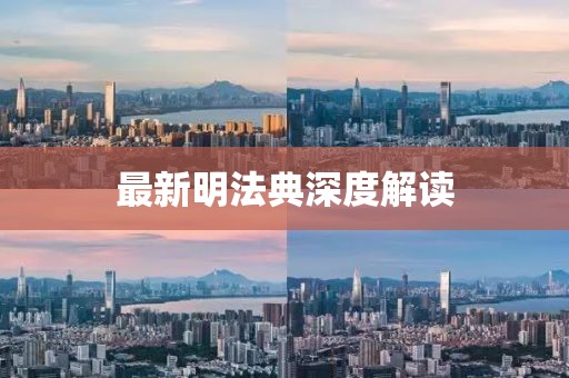 最新明法典深度解读