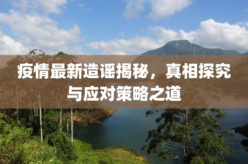 疫情最新造谣揭秘，真相探究与应对策略之道
