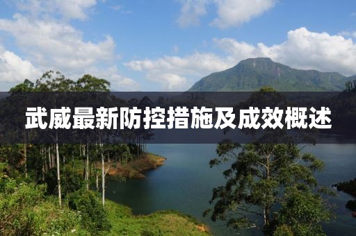 武威最新防控措施及成效概述