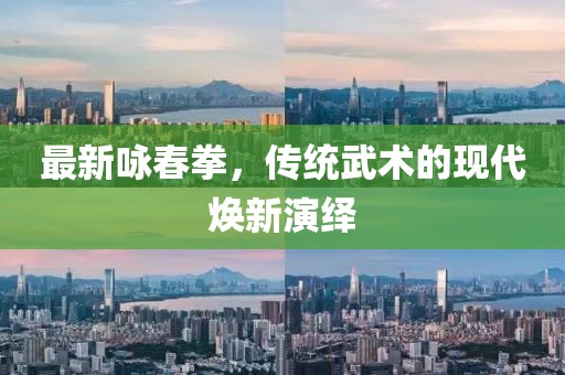 最新咏春拳，传统武术的现代焕新演绎