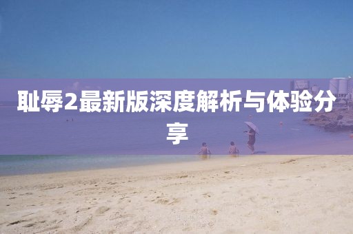 耻辱2最新版深度解析与体验分享