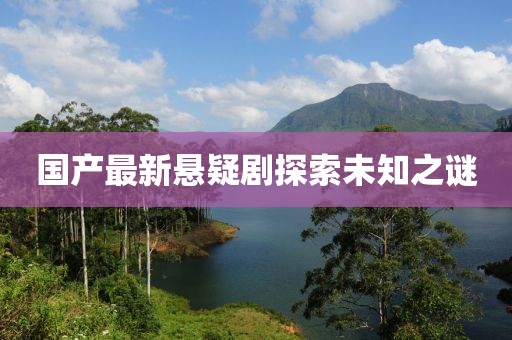 国产最新悬疑剧探索未知之谜