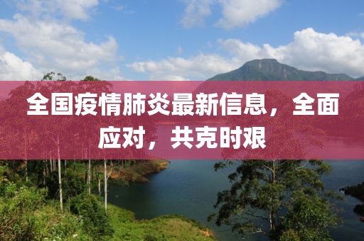 全国疫情肺炎最新信息，全面应对，共克时艰