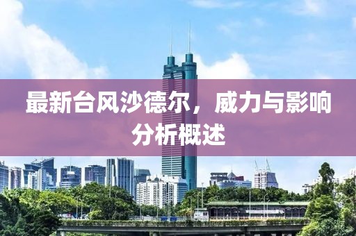 最新台风沙德尔，威力与影响分析概述