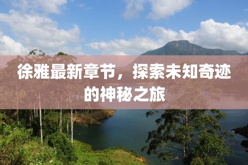 徐雅最新章节，探索未知奇迹的神秘之旅