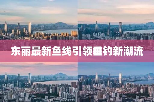 东丽最新鱼线引领垂钓新潮流