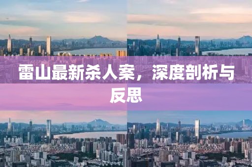 雷山最新杀人案，深度剖析与反思