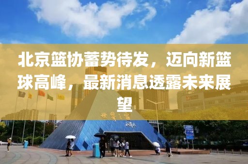 北京篮协蓄势待发，迈向新篮球高峰，最新消息透露未来展望