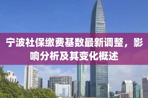 宁波社保缴费基数最新调整，影响分析及其变化概述