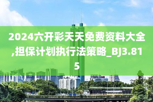 2024六开彩天天免费资料大全,担保计划执行法策略_BJ3.815