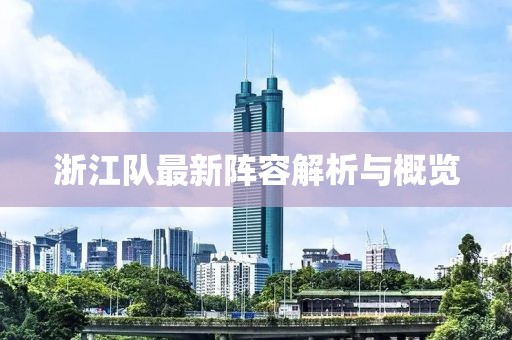 浙江队最新阵容解析与概览