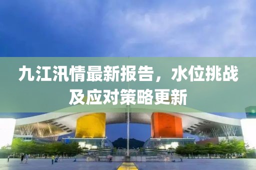 九江汛情最新报告，水位挑战及应对策略更新