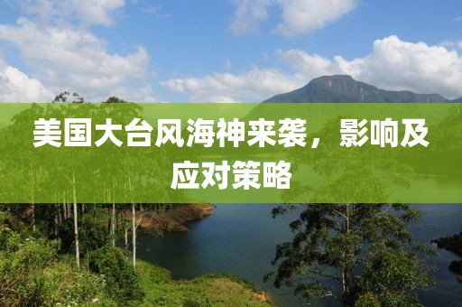 美国大台风海神来袭，影响及应对策略