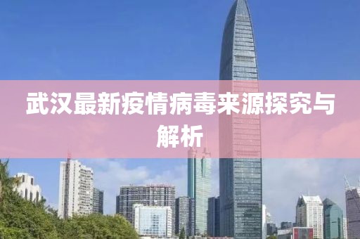 武汉最新疫情病毒来源探究与解析