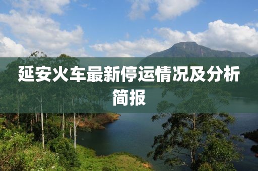 延安火车最新停运情况及分析简报