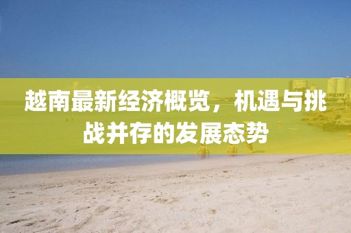 越南最新经济概览，机遇与挑战并存的发展态势