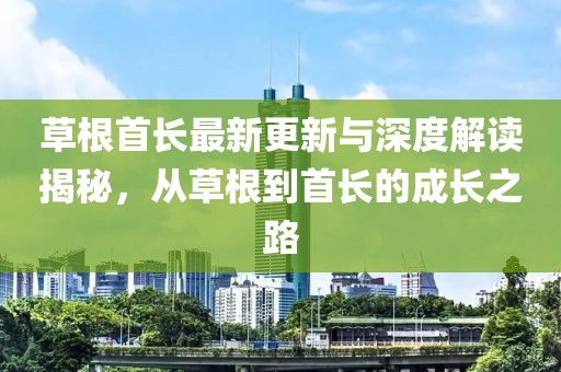 草根首长最新更新与深度解读揭秘，从草根到首长的成长之路