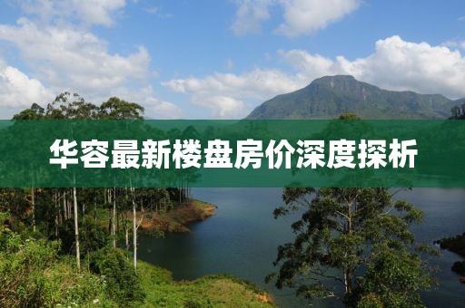 华容最新楼盘房价深度探析