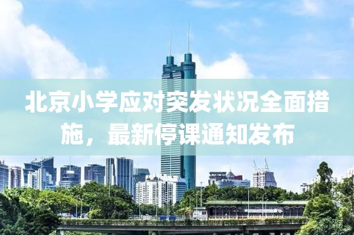 北京小学应对突发状况全面措施，最新停课通知发布