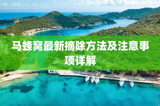 马蜂窝最新摘除方法及注意事项详解