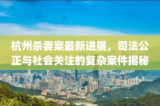 杭州杀妻案最新进展，司法公正与社会关注的复杂案件揭秘