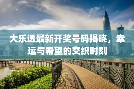 大乐透最新开奖号码揭晓，幸运与希望的交织时刻
