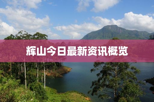 辉山今日最新资讯概览