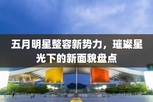 五月明星整容新势力，璀璨星光下的新面貌盘点