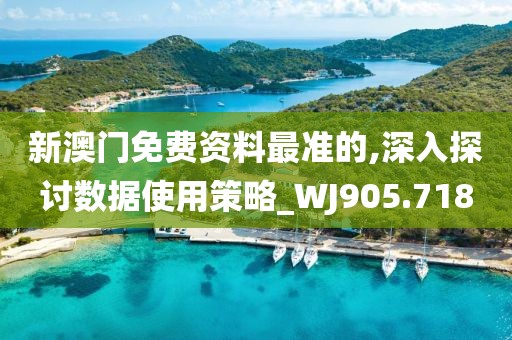 新澳门免费资料最准的,深入探讨数据使用策略_WJ905.718