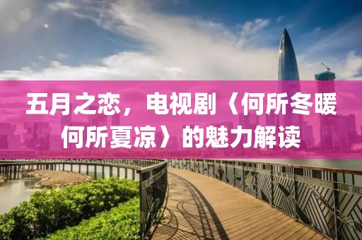 五月之恋，电视剧〈何所冬暖何所夏凉〉的魅力解读