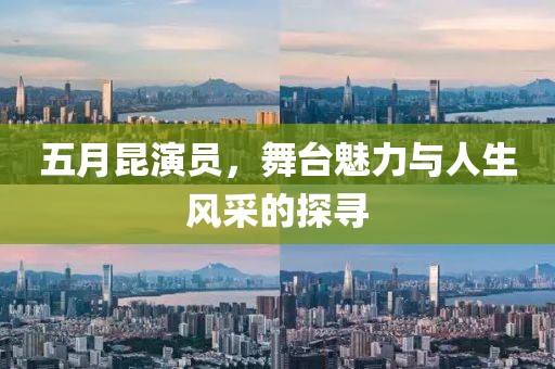 五月昆演员，舞台魅力与人生风采的探寻