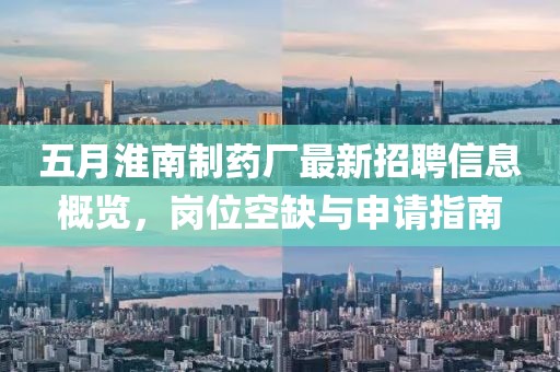 五月淮南制药厂最新招聘信息概览，岗位空缺与申请指南