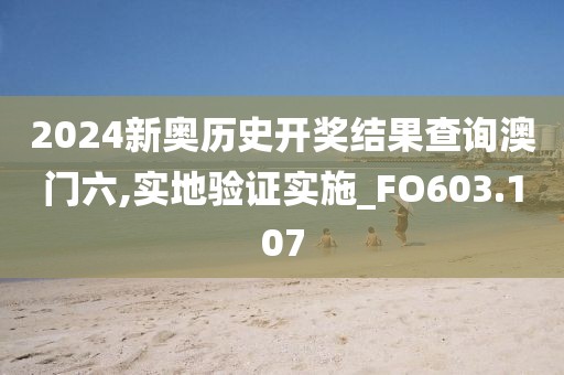 2024新奥历史开奖结果查询澳门六,实地验证实施_FO603.107