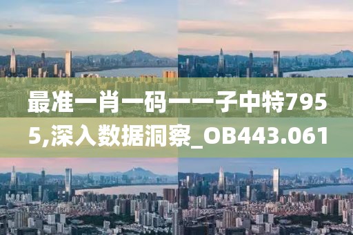 最准一肖一码一一子中特7955,深入数据洞察_OB443.061