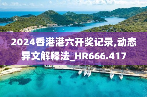 2024香港港六开奖记录,动态异文解释法_HR666.417