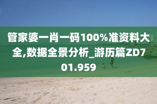 管家婆一肖一码100%准资料大全,数据全景分析_游历篇ZD701.959