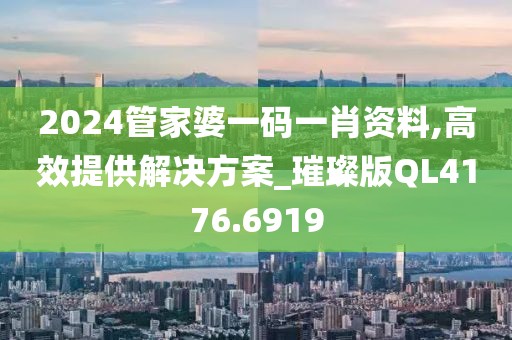 2024管家婆一码一肖资料,高效提供解决方案_璀璨版QL4176.6919
